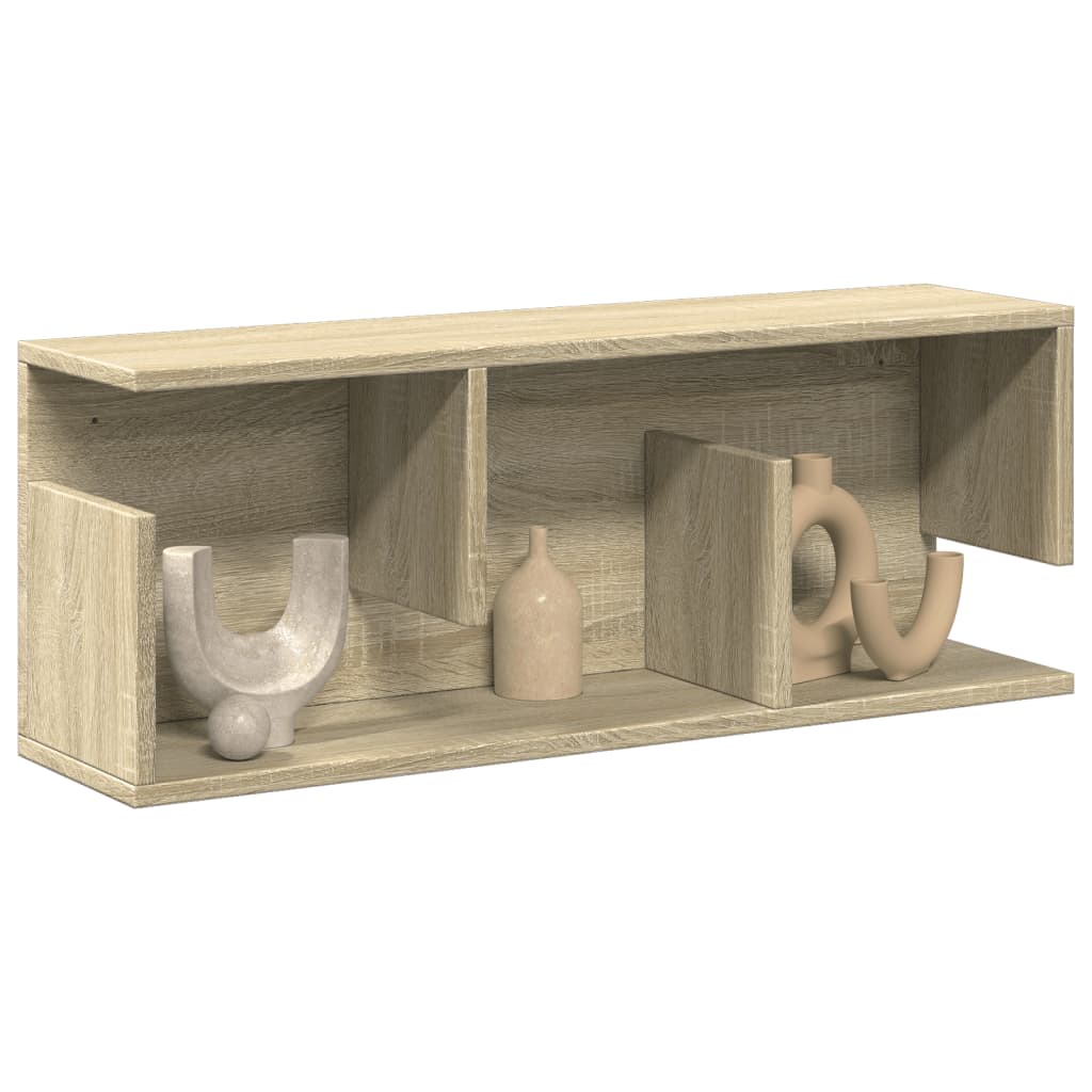 Mobile a Parete 80x20x30 cm Rovere Sonoma in Legno Multistrato