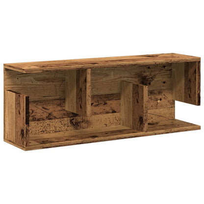 Mobile a Parete 80x20x30 cm Legno Antico in Legno Multistrato