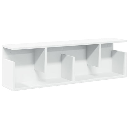 Mobile a Parete 100x20x30 cm Bianco in Legno Multistrato