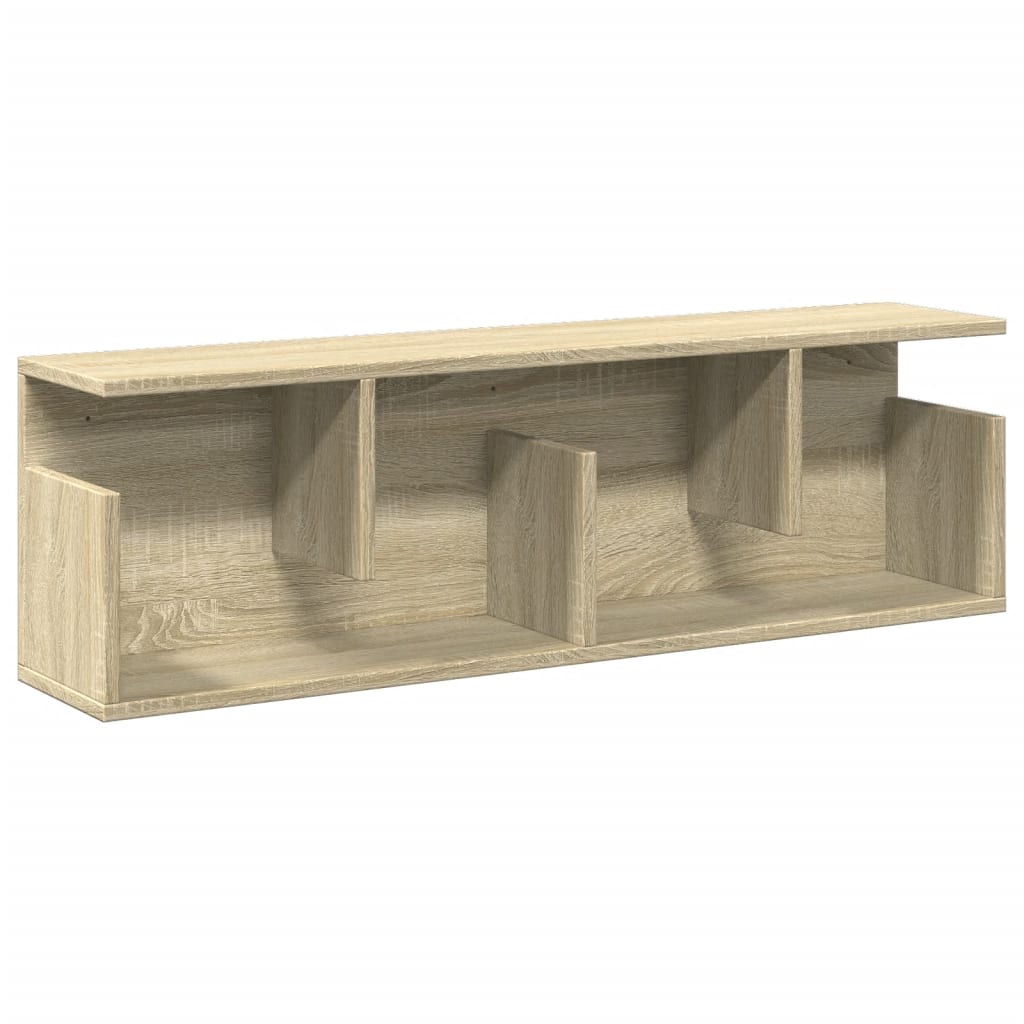 Mobile a Parete 100x20x30 cm Rovere Sonoma in Legno Multistrato