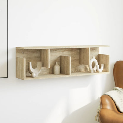 Mobile a Parete 100x20x30 cm Rovere Sonoma in Legno Multistrato