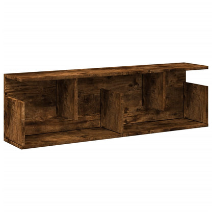 Mobile a Parete 100x20x30 cm Rovere Fumo in Legno Multistrato