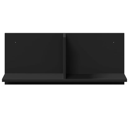 Mobile a Parete 70x16,5x30 cm Nero in Legno Multistrato