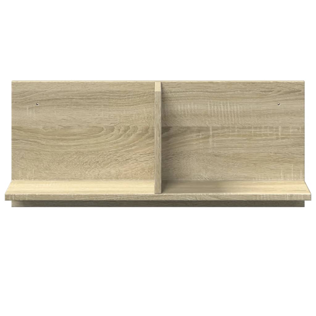 Mobile a Parete 70x16,5x30cm Rovere Sonoma in Legno Multistrato