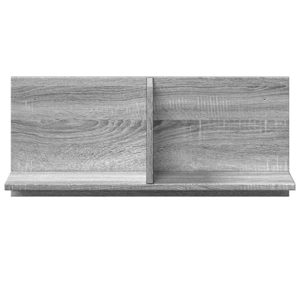 Mobile a Parete 70x16,5x30cm Grigio Sonoma in Legno Multistrato