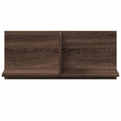 Mobile a Parete 70x16,5x30 cm Rovere Marrone Legno Multistrato