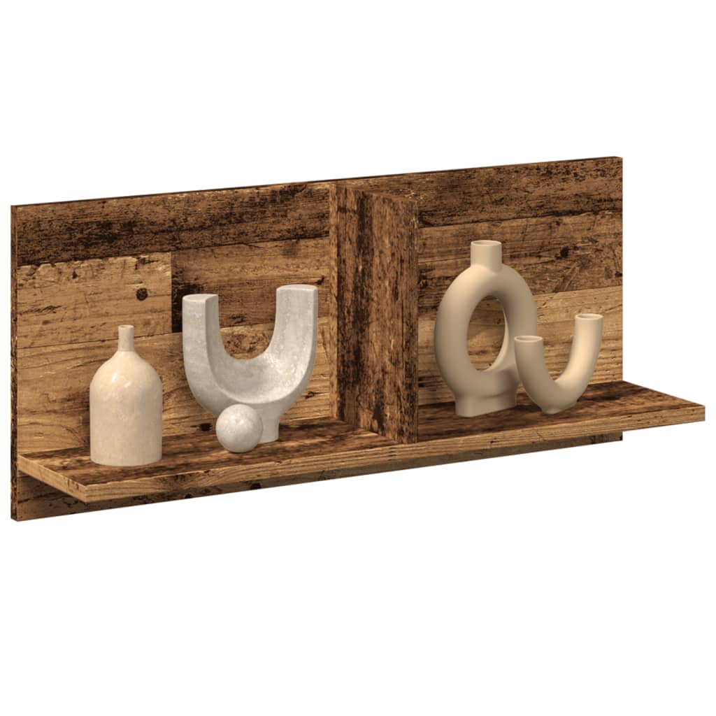 Mobile a Parete 70x16,5x30 cm Legno Antico in Legno Multistrato
