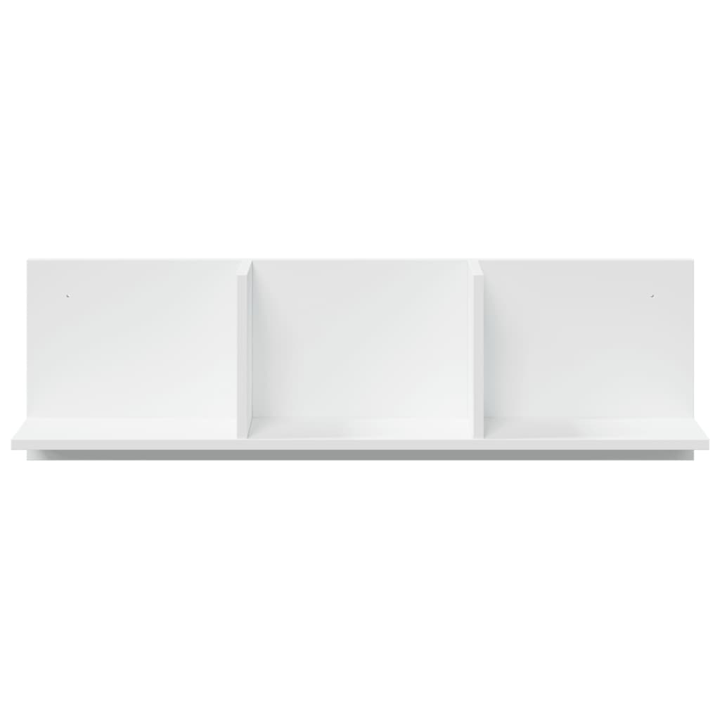 Mobile a Parete 100x16,5x30 cm Bianco in Truciolato