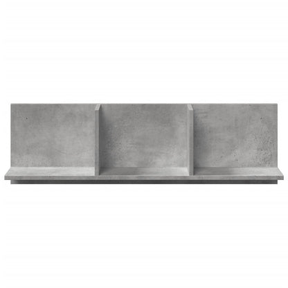 Mobile a Parete 100x16,5x30 cm Grigio Cemento in Truciolato