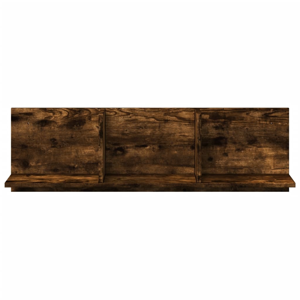 Mobile a Parete 100x16,5x30 cm Rovere Fumo in Truciolato