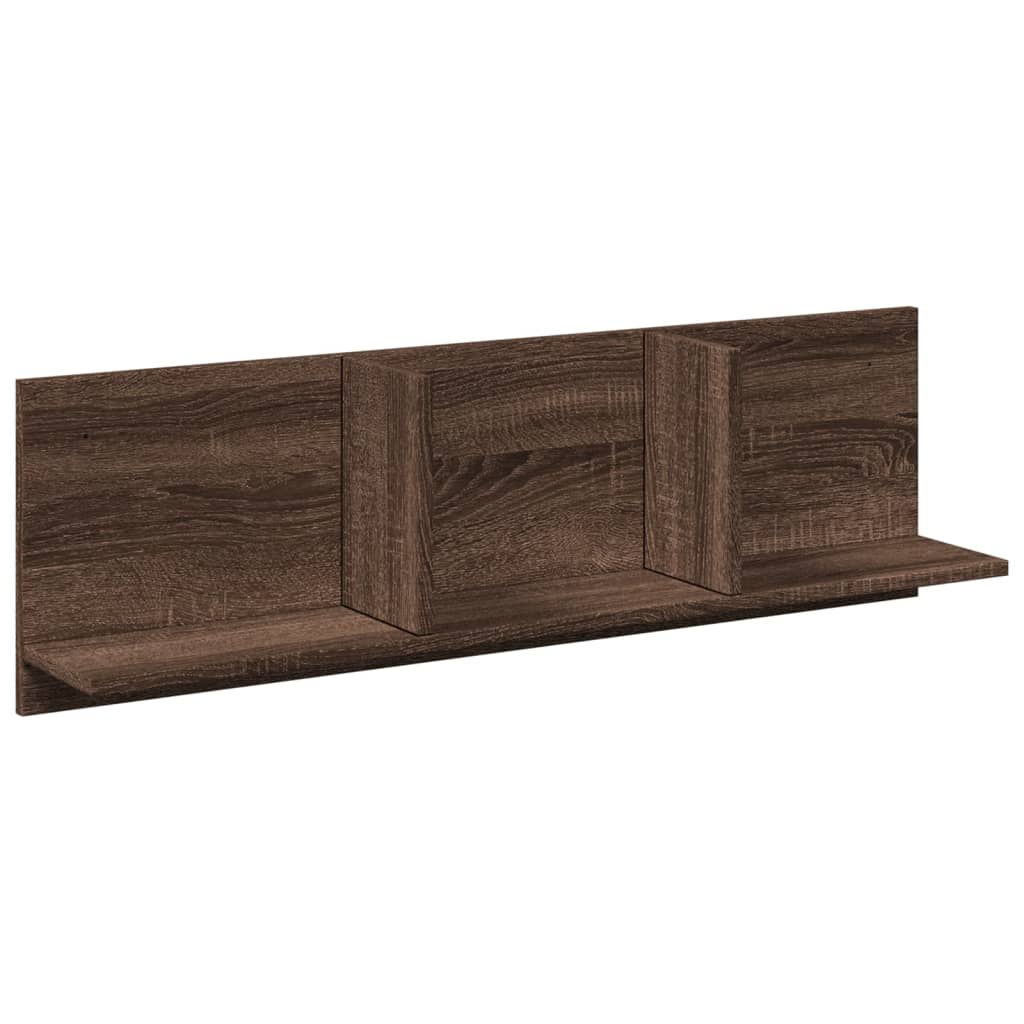 Mobile a Parete 100x16,5x30 cm Rovere Marrone in Truciolato