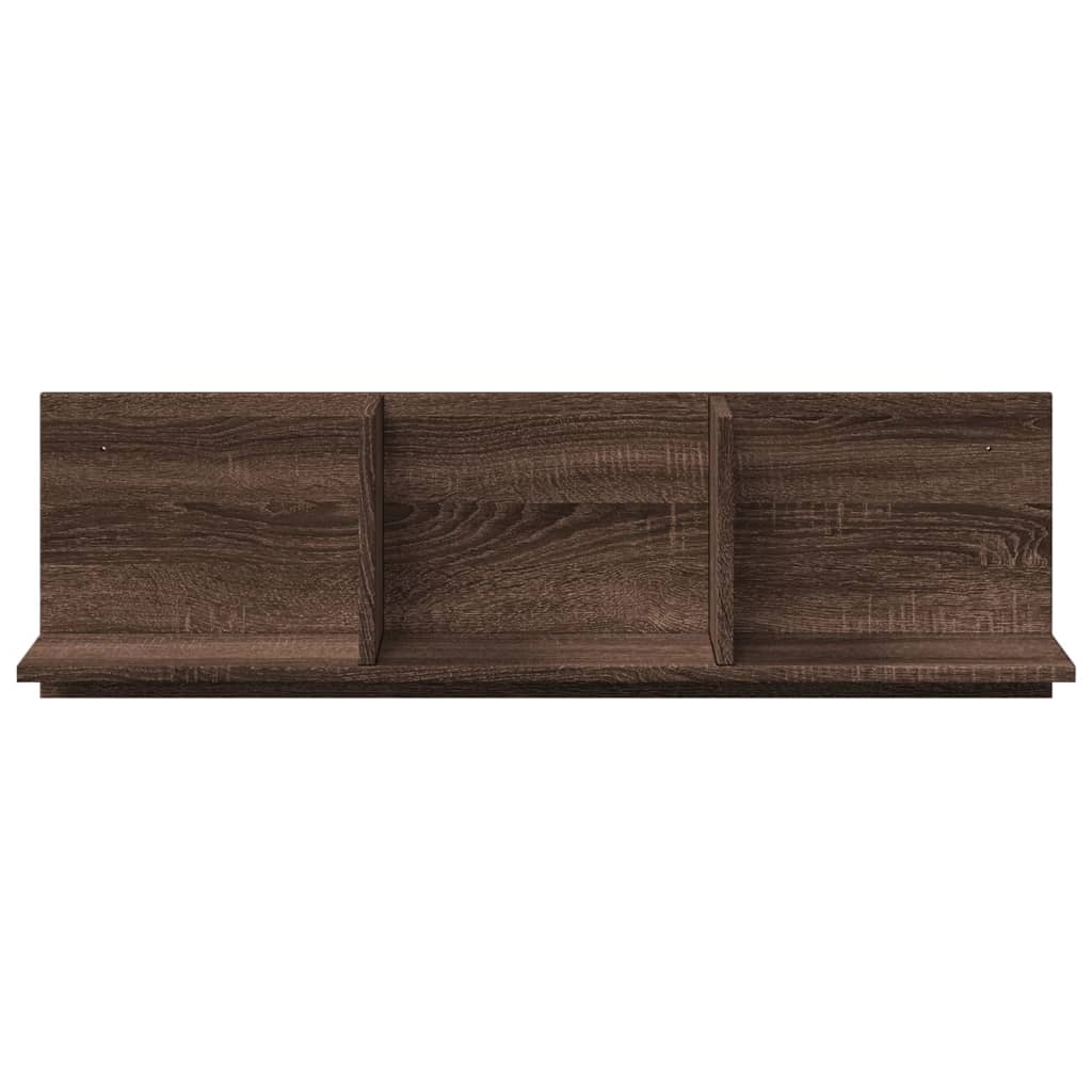 Mobile a Parete 100x16,5x30 cm Rovere Marrone in Truciolato