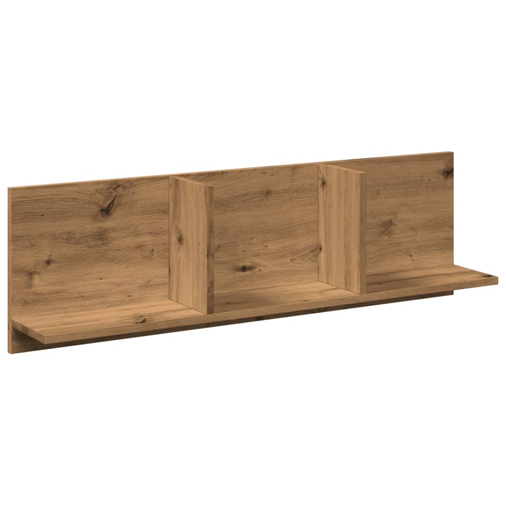 Mobile a Parete 100x16,5x30 cm Rovere Artigianale in Truciolato