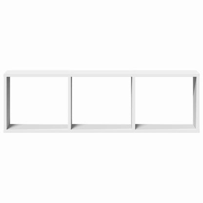 Mobile a Parete 100x16x30 cm Bianco in Legno Multistrato