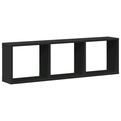Mobile a Parete 100x16x30 cm Nero in Legno Multistrato