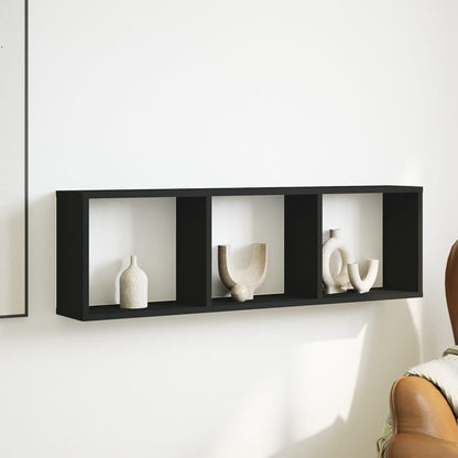 Mobile a Parete 100x16x30 cm Nero in Legno Multistrato