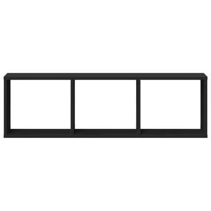 Mobile a Parete 100x16x30 cm Nero in Legno Multistrato
