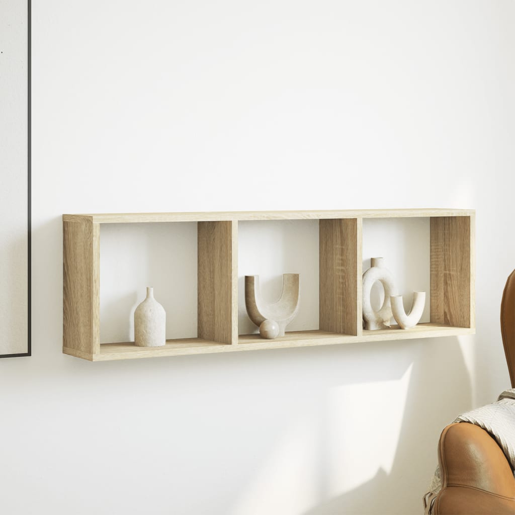 Mobile a Parete 100x16x30 cm Rovere Sonoma in Legno Multistrato