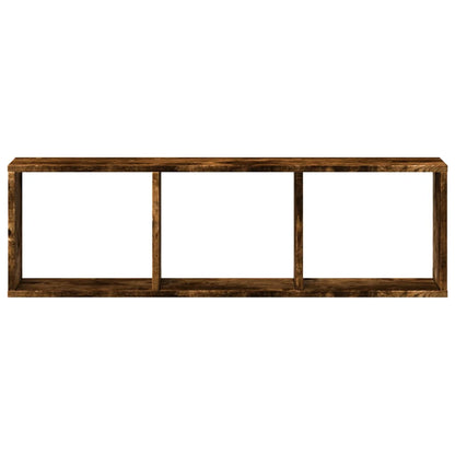 Mobile a Parete 100x16x30 cm Rovere Fumo in Legno Multistrato