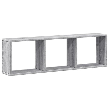 Mobile a Parete 100x16x30 cm Grigio Sonoma in Legno Multistrato