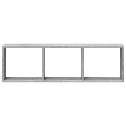 Mobile a Parete 100x16x30 cm Grigio Sonoma in Legno Multistrato
