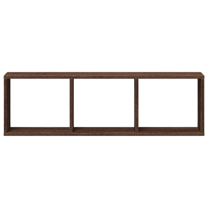 Mobile a Parete 100x16x30cm Rovere Marrone in Legno Multistrato