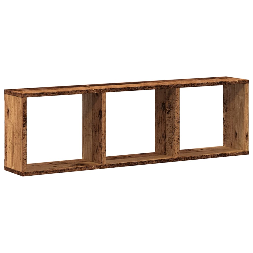 Mobile a Parete 100x16x30 cm Legno Antico in Legno Multistrato