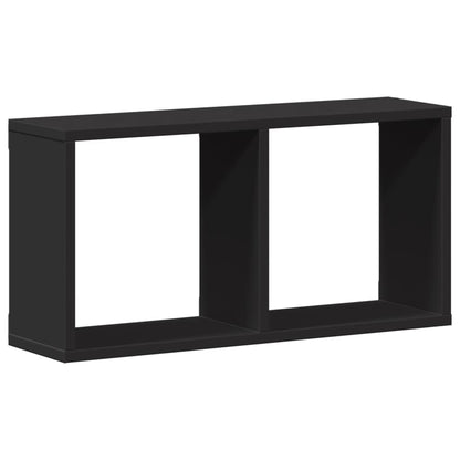 Mobile a Parete 60x16x30 cm Nero in Legno Multistrato