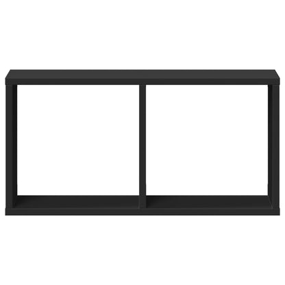 Mobile a Parete 60x16x30 cm Nero in Legno Multistrato