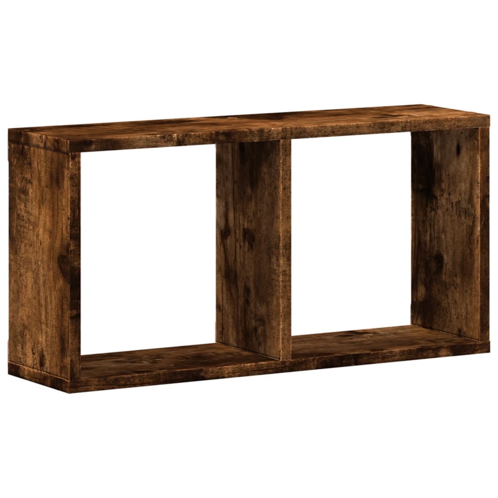Mobile a Parete 60x16x30 cm Rovere Fumo in Legno Multistrato