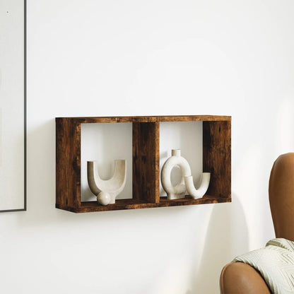 Mobile a Parete 60x16x30 cm Rovere Fumo in Legno Multistrato