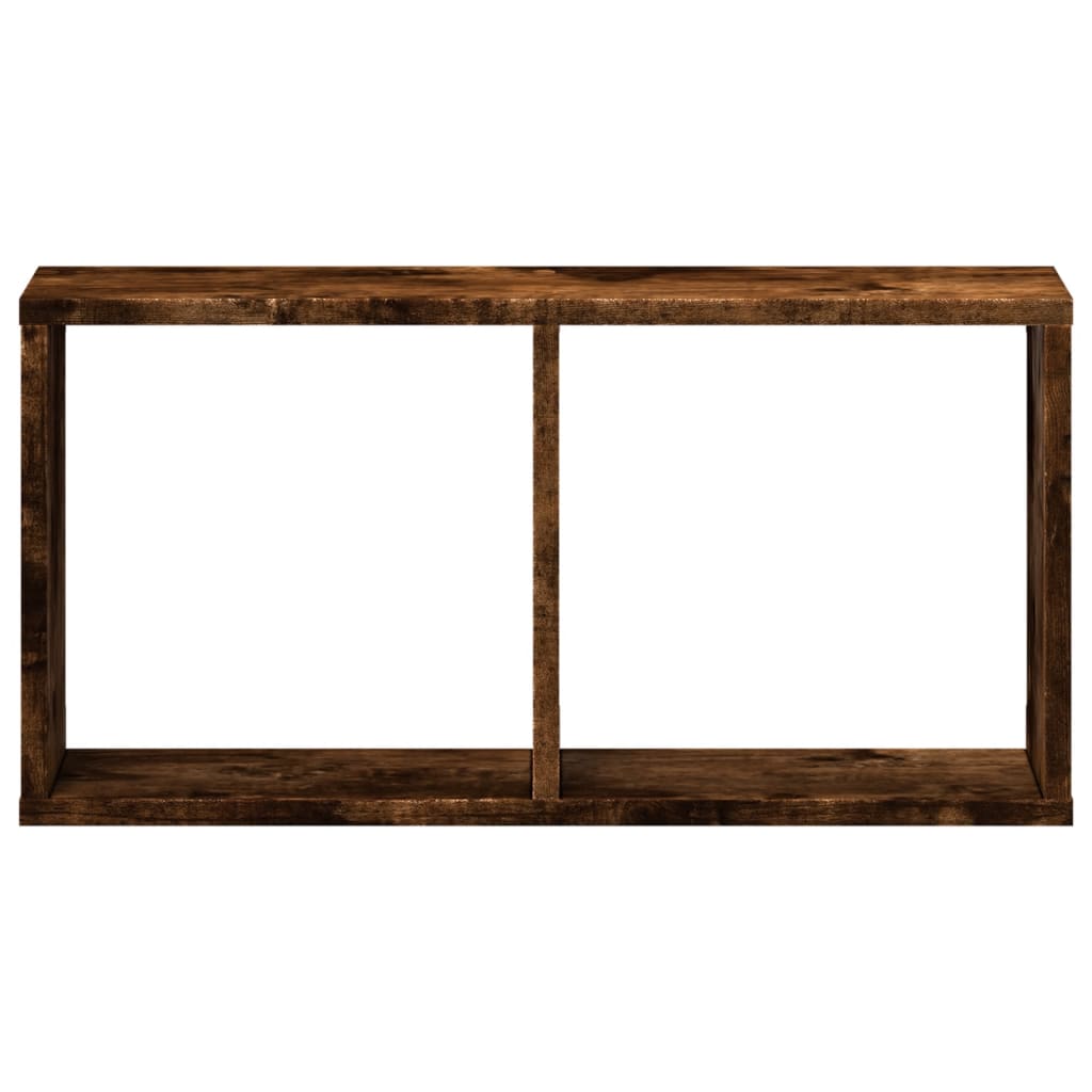 Mobile a Parete 60x16x30 cm Rovere Fumo in Legno Multistrato