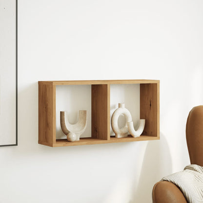 Mobile a Parete 60x16x30cm Rovere Artigianale Legno Multistrato