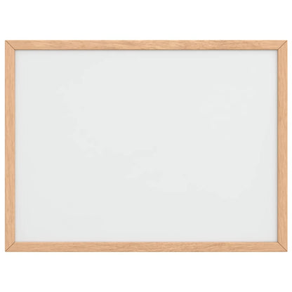 Lavagna Bianca Magnetica con Cornice in Legno di Pino 40x30 cm