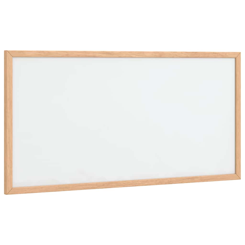 Lavagna Bianca Magnetica con Cornice in Legno di Pino 60x30 cm