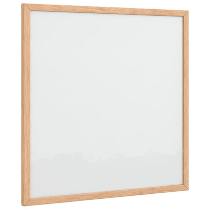 Lavagna Bianca Magnetica con Cornice in Legno di Pino 40x40 cm