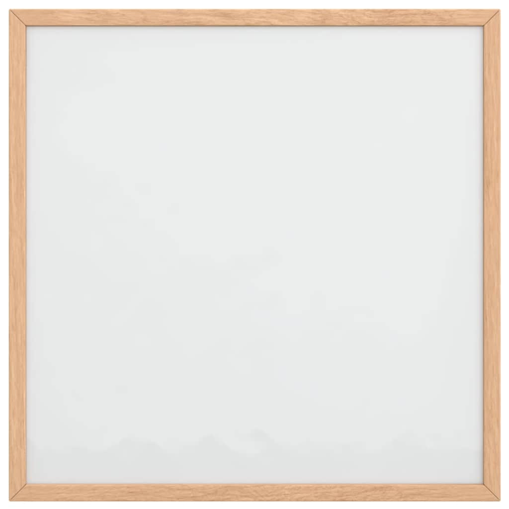 Lavagna Bianca Magnetica con Cornice in Legno di Pino 40x40 cm