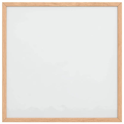 Lavagna Bianca Magnetica con Cornice in Legno di Pino 40x40 cm