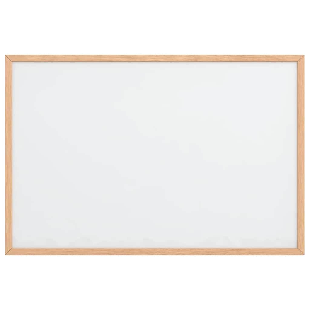 Lavagna Bianca Magnetica con Cornice in Legno di Pino 60x40 cm