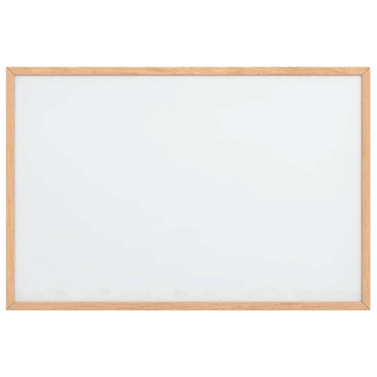 Lavagna Bianca Magnetica con Cornice in Legno di Pino 60x40 cm