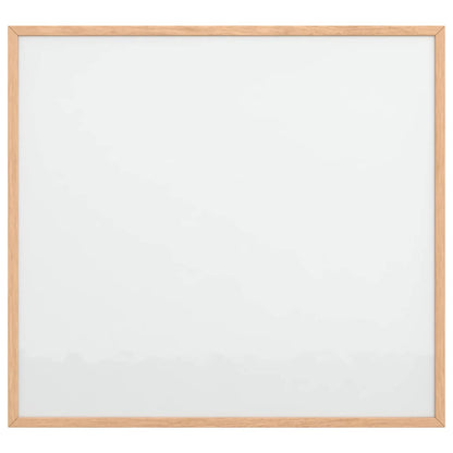 Lavagna Bianca Magnetica con Cornice in Legno di Pino 60x55 cm