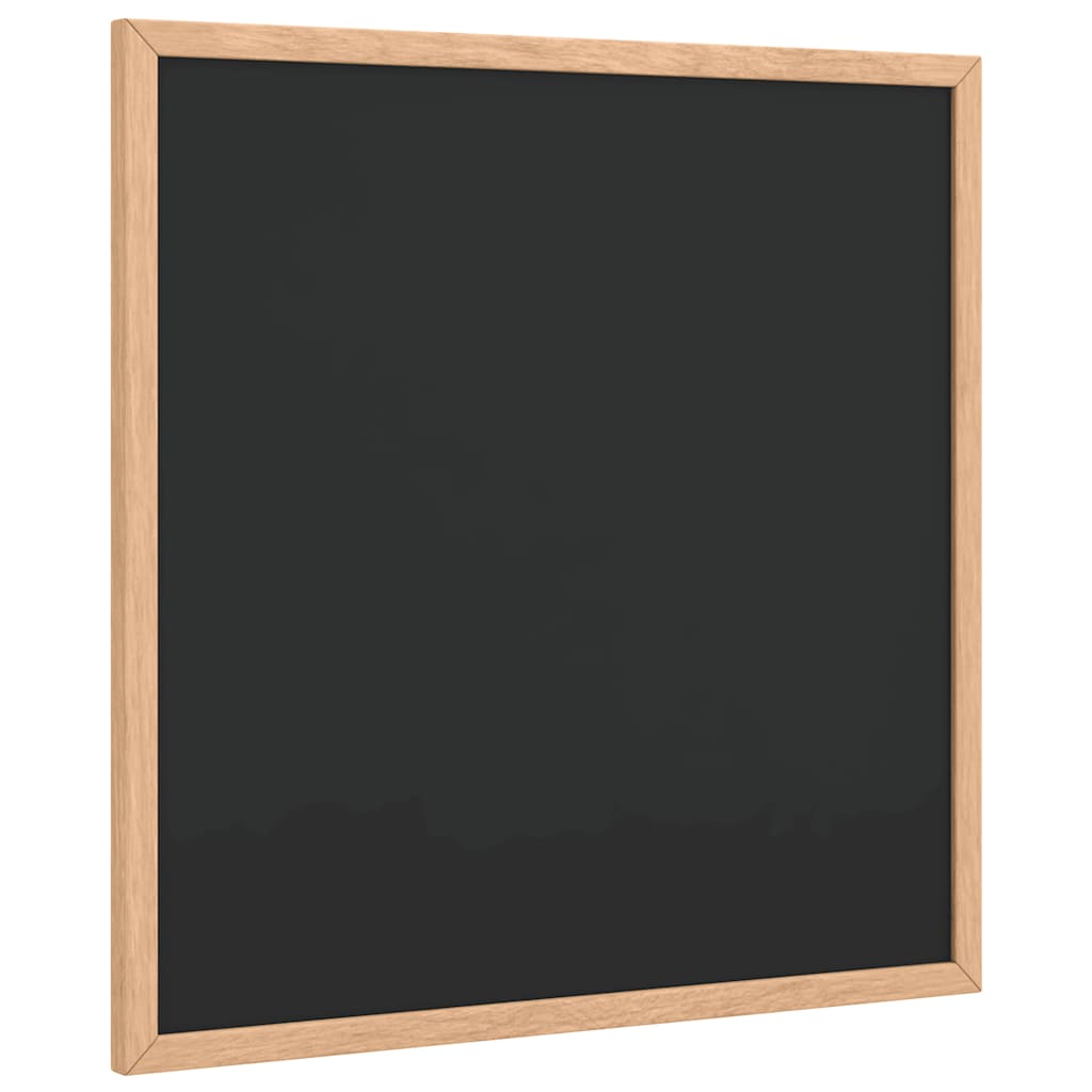 Lavagna con Cornice in Legno Massello di Pino Nero 40x40 cm
