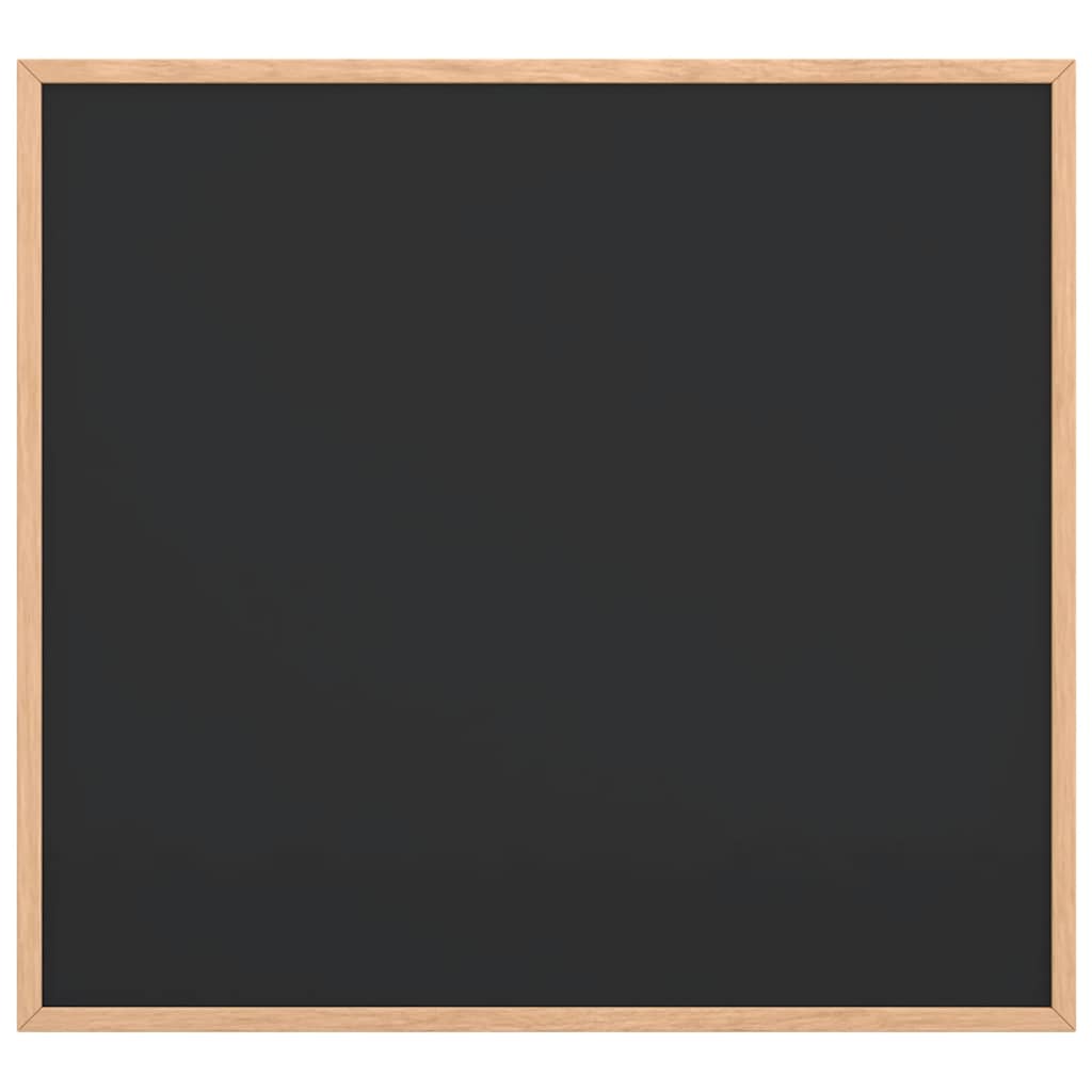 Lavagna con Cornice in Legno Massello di Pino Nero 60x55 cm