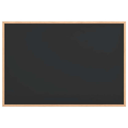 Lavagna con Cornice in Legno Massello di Pino Nero 80x55 cm