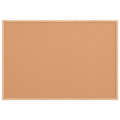 Tavola in Sughero con Cornice Legno Massello di Pino 80x55 cm