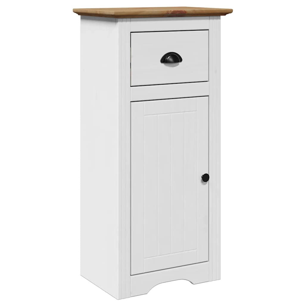 Mobile da Bagno BODO Bianco e Marrone 44x30x90 cm