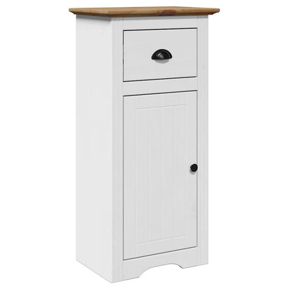 Mobile da Bagno BODO Bianco e Marrone 44x30x90 cm