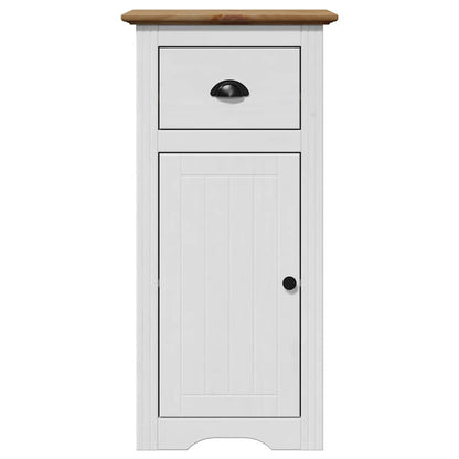 Mobile da Bagno BODO Bianco e Marrone 44x30x90 cm