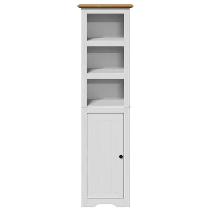 Mobile da Bagno BODO Bianco e Marrone 44x30x160 cm
