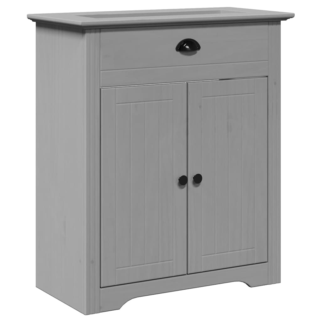 Mobile Lavabo da Bagno BODO Grigio 70x35x80 cm